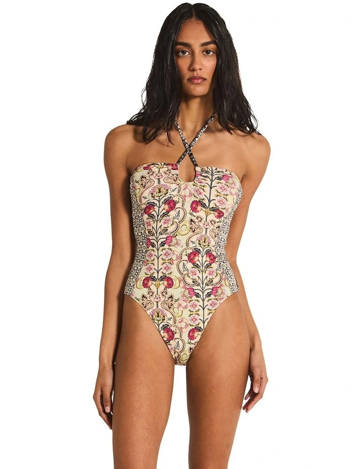 Murasaki Zala One Piece Swimsuit in Candied Apple image 1