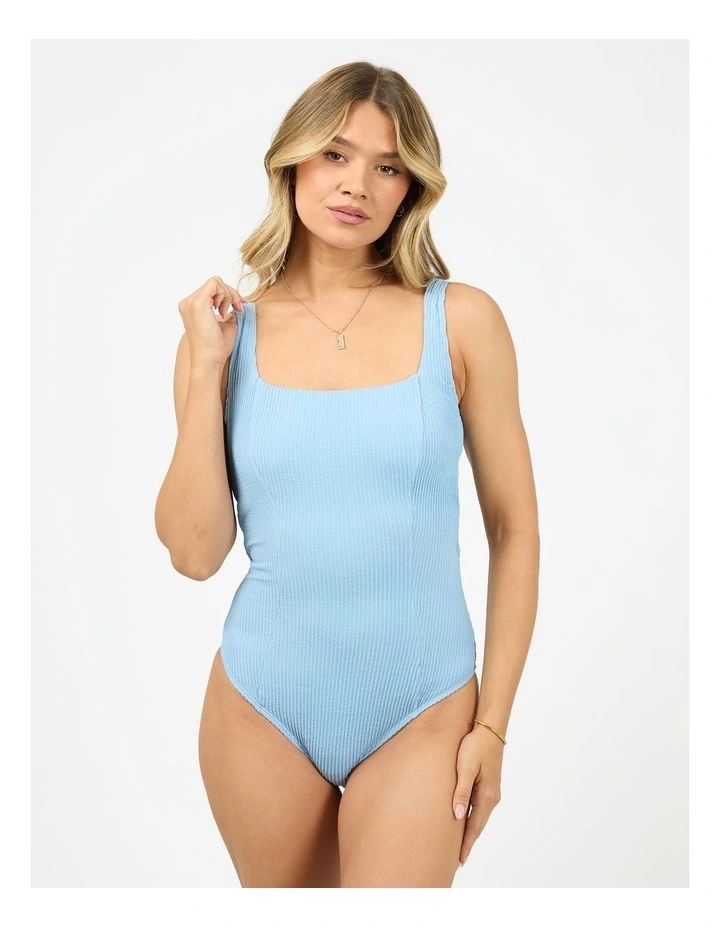 Phoenix Rib Underwire One Piece in Blue image 1