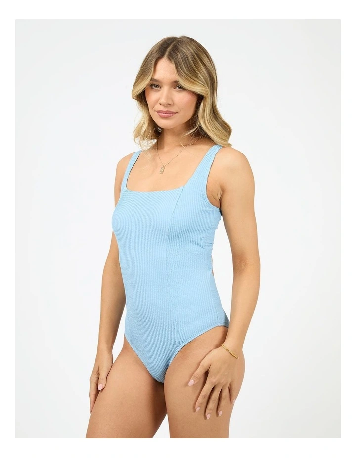 Phoenix Rib Underwire One Piece in Blue image 3