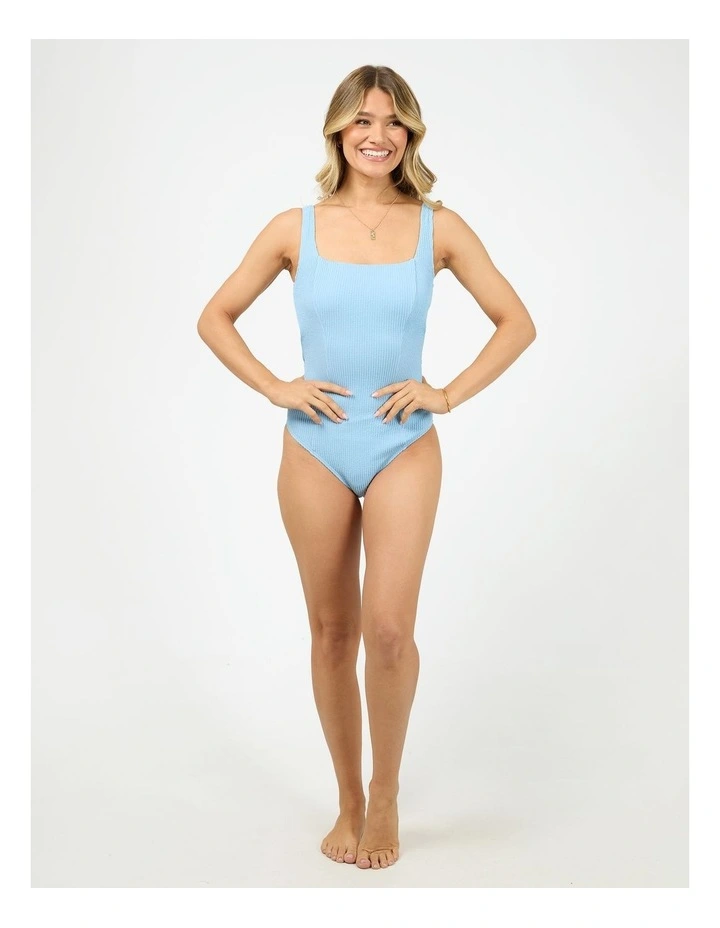 Phoenix Rib Underwire One Piece in Blue image 5