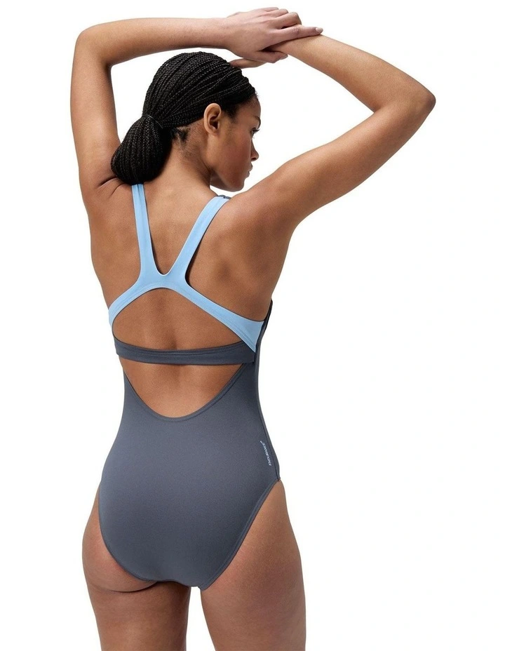 Flex Band Swimsuit in Grey image 2