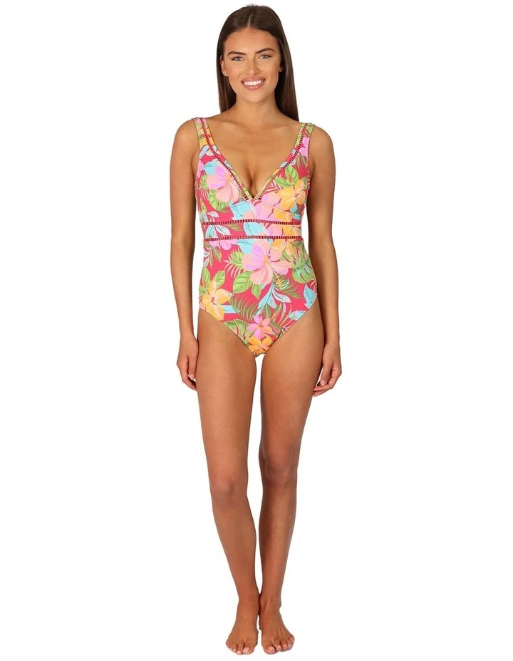 Mahalo Longline One Piece in Scarlet image 4