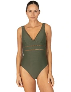 Rococco Longline One Piece Swimsuit in Amazon
