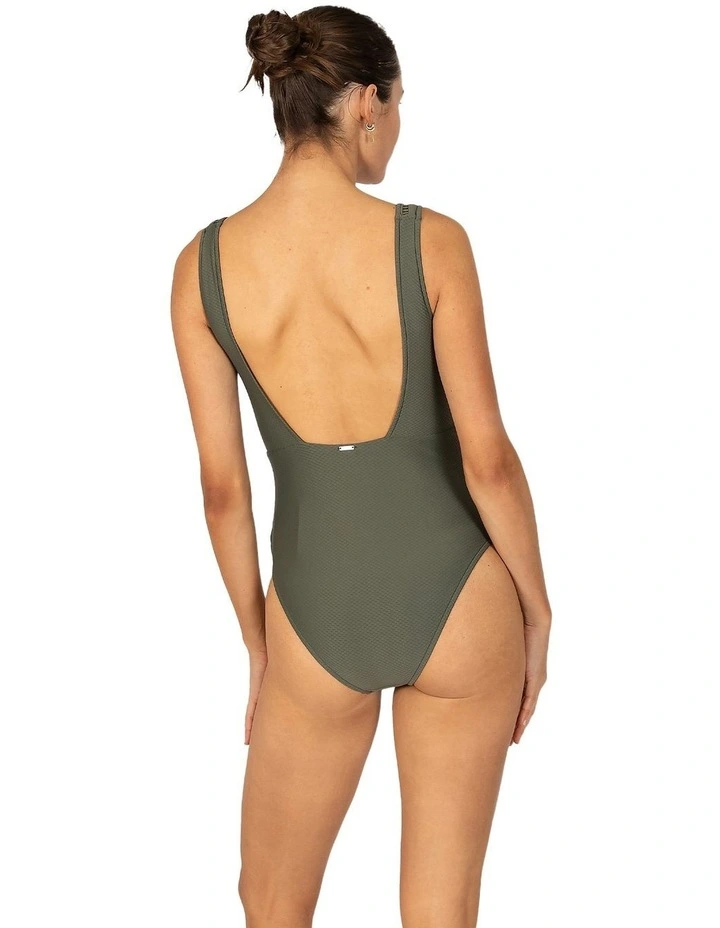 Rococco Longline One Piece Swimsuit in Amazon image 2