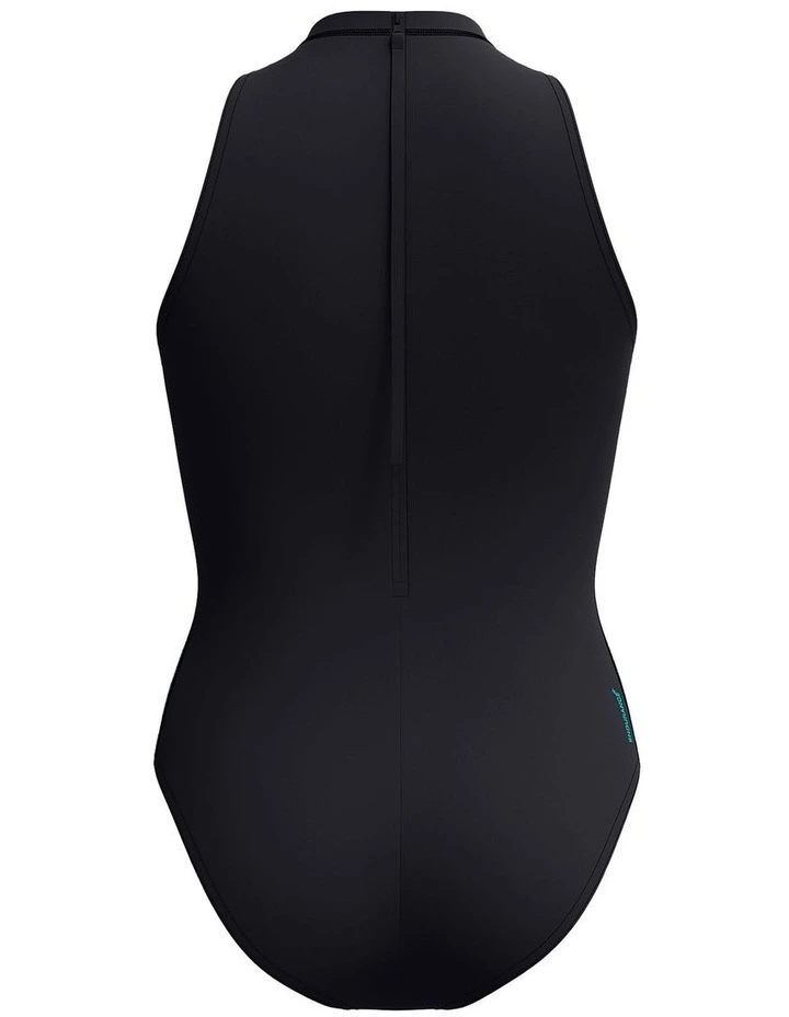 Womens Printed Hydrasuit One Piece in Black image 5