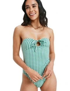 Kiawe One Piece Swimsuit in Deep Grass Green