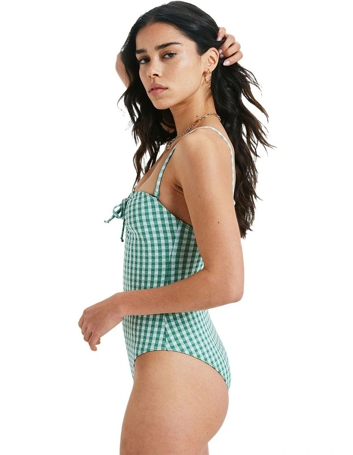 Kiawe One Piece Swimsuit in Deep Grass Green image 3