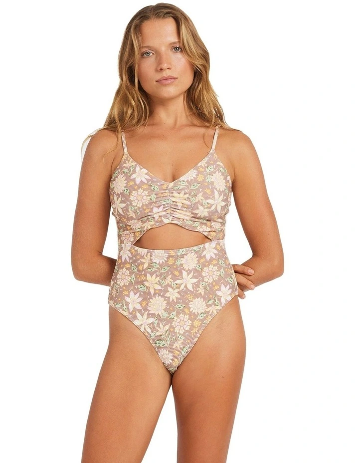 Garland One Piece Swimsuit in Brown image 1