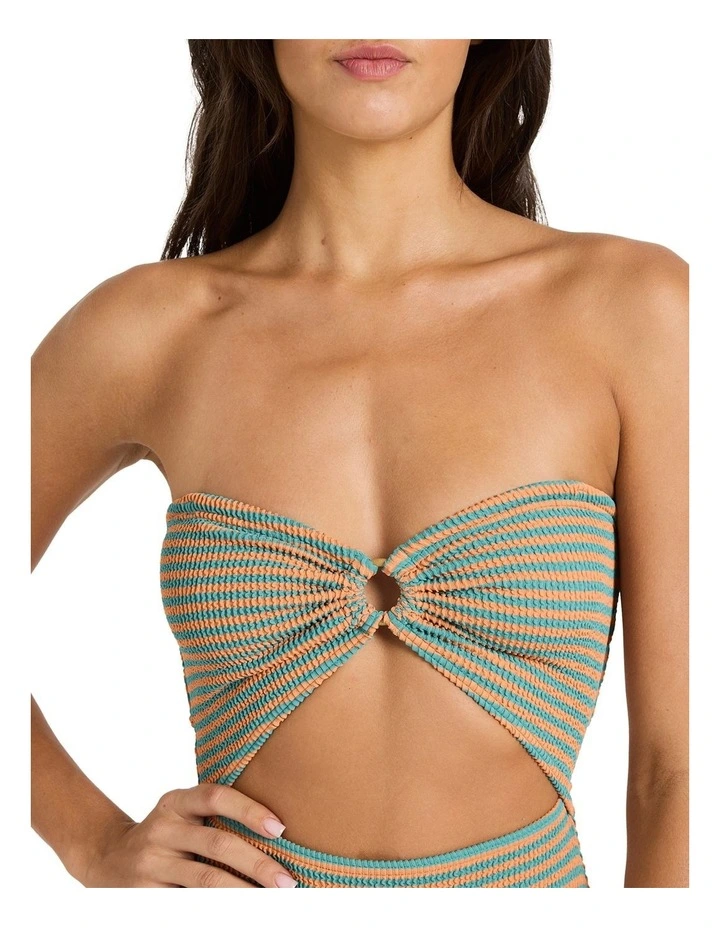 Summer HI YD One Piece Swimsuit in Blue image 4