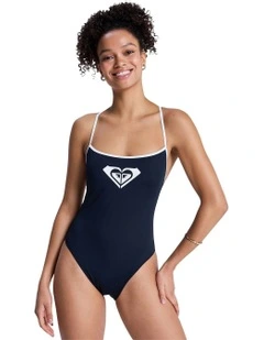 The Retro Essentials One Piece Swimsuit in Black