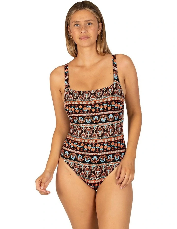 Morocco Square Multi Fit One Piece in Black image 1