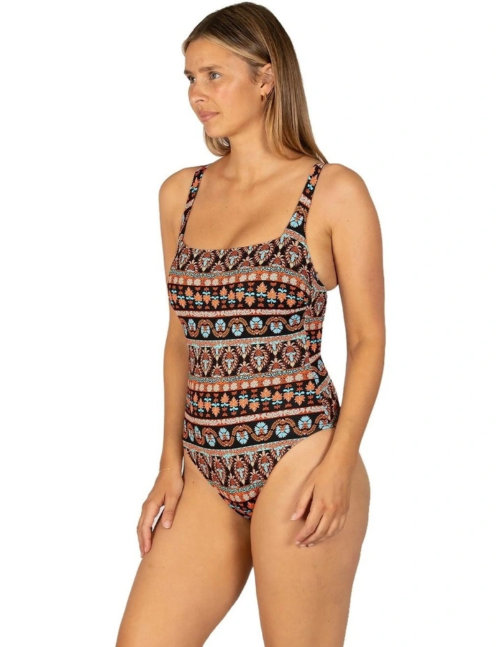 Morocco Square Multi Fit One Piece in Black image 3