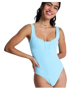 Palm Dream One Piece Swimsuit in Blue