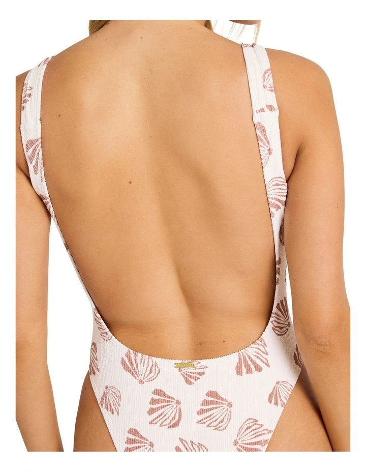 Sandy Shells Square Tanker One Piece Swimsuit image 4