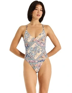 Solara Hot Elle One Piece in Bandana Print