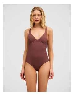 Summer Hi Ruby One Piece Swimsuit in Espresso