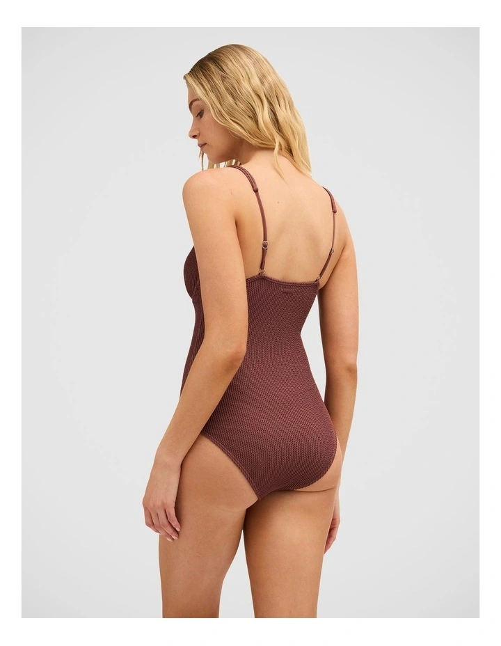Summer Hi Ruby One Piece Swimsuit in Espresso image 2