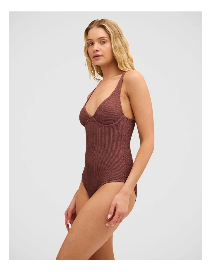 Summer Hi Ruby One Piece Swimsuit in Espresso image 3