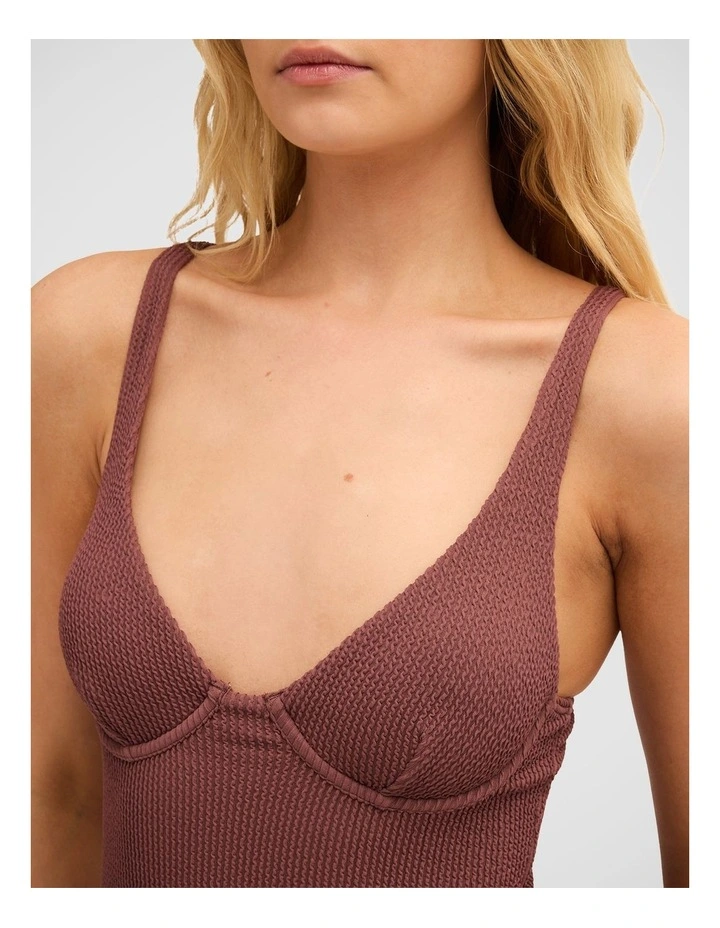 Summer Hi Ruby One Piece Swimsuit in Espresso image 4