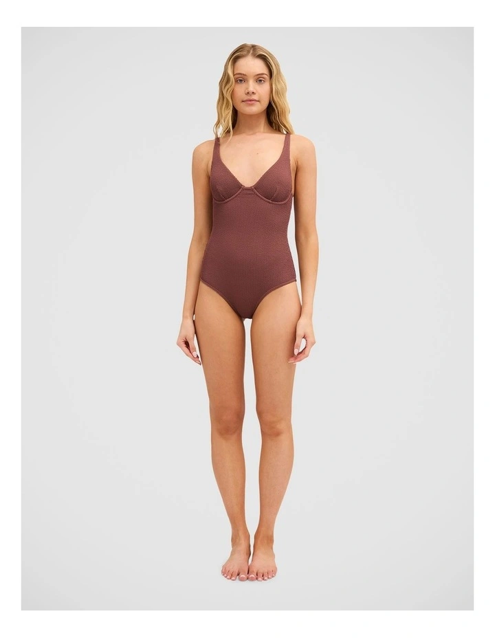 Summer Hi Ruby One Piece Swimsuit in Espresso image 5