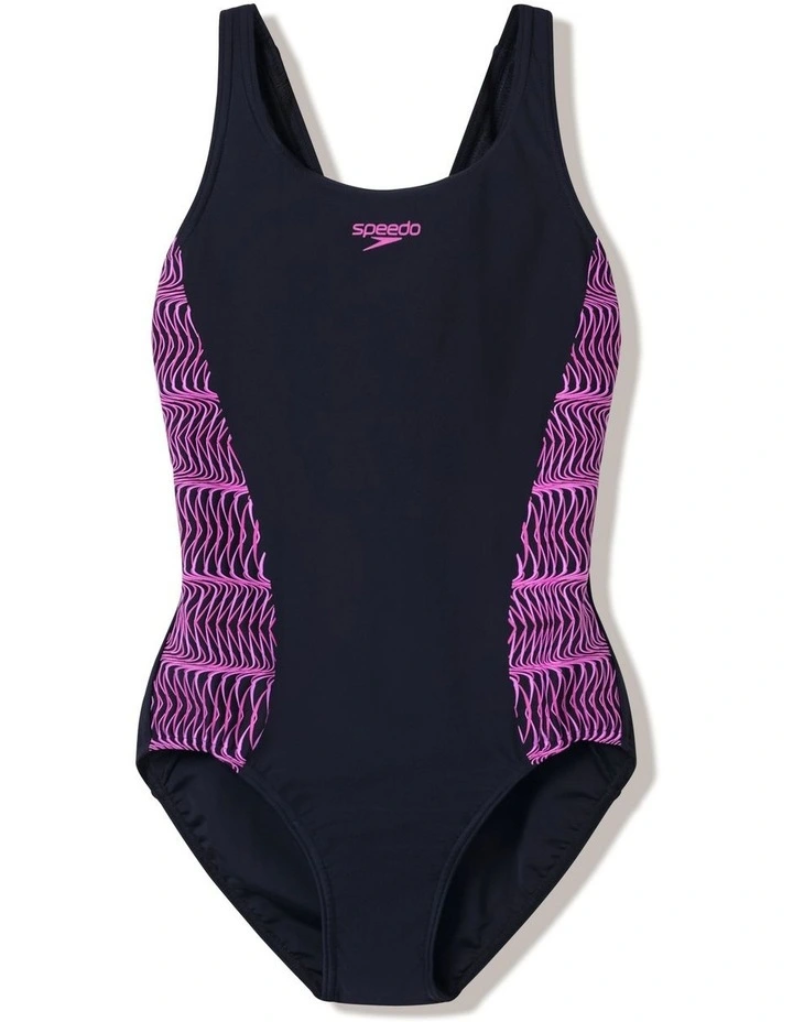 Womens Placement Muscleback One Piece in Black image 4