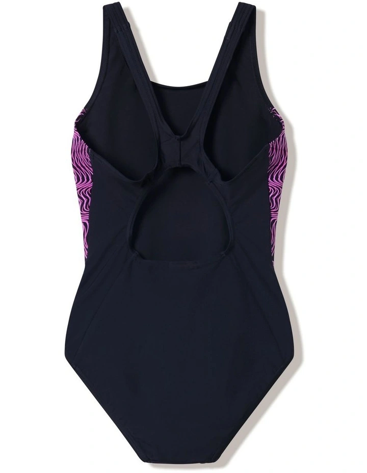 Womens Placement Muscleback One Piece in Black image 5