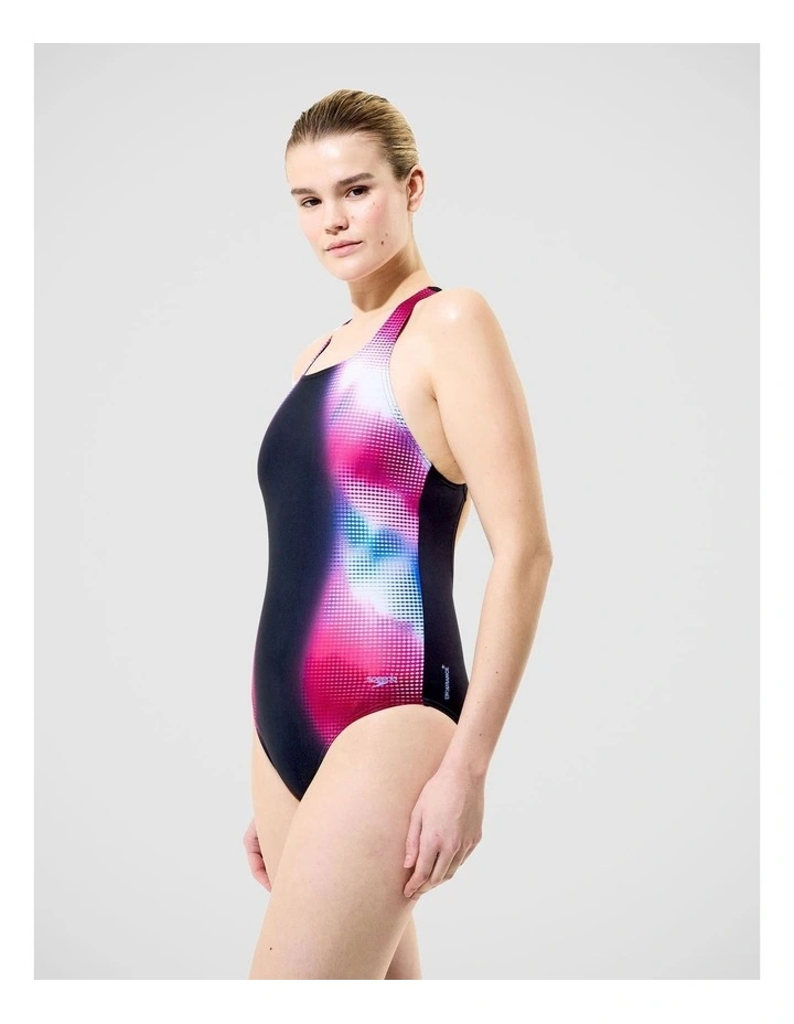 Womens Engineered Print Medalist One Piece image 3