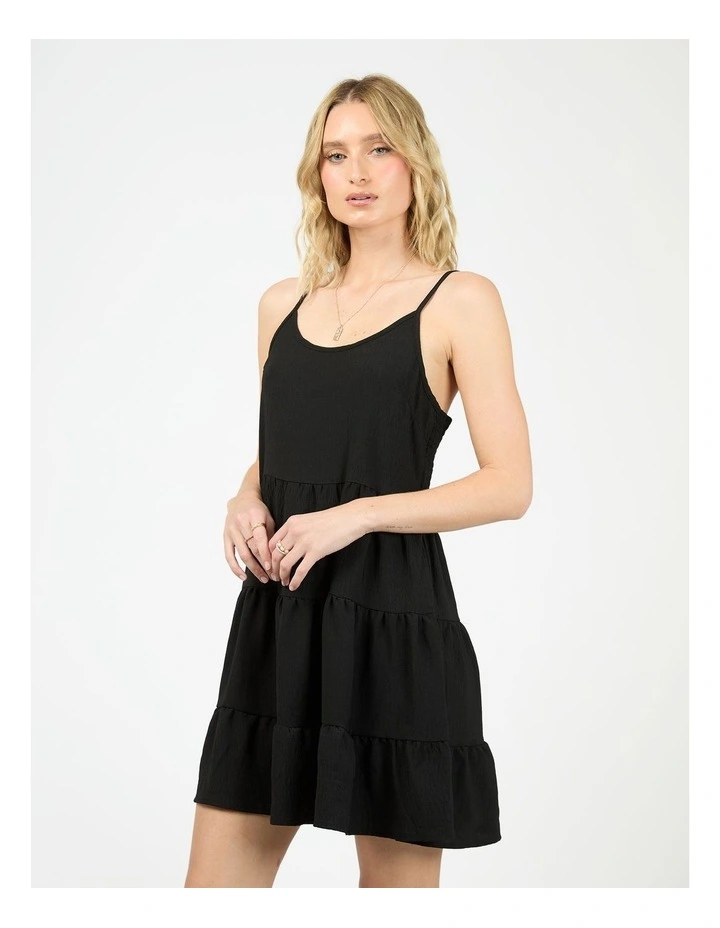 Cabana Mini Dress in Black image 3