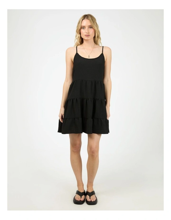 Cabana Mini Dress in Black image 5