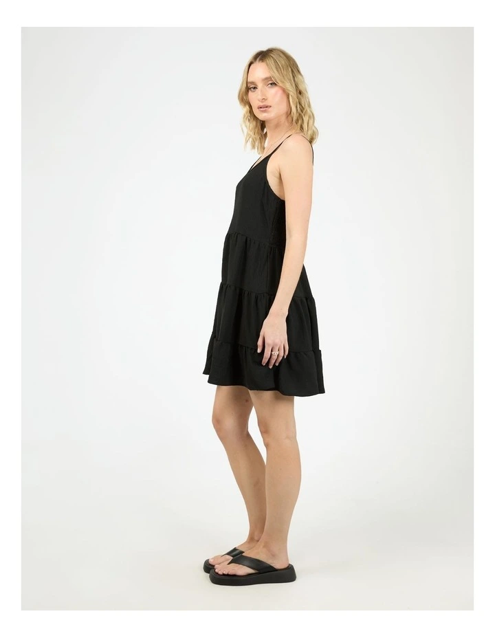 Cabana Mini Dress in Black image 6