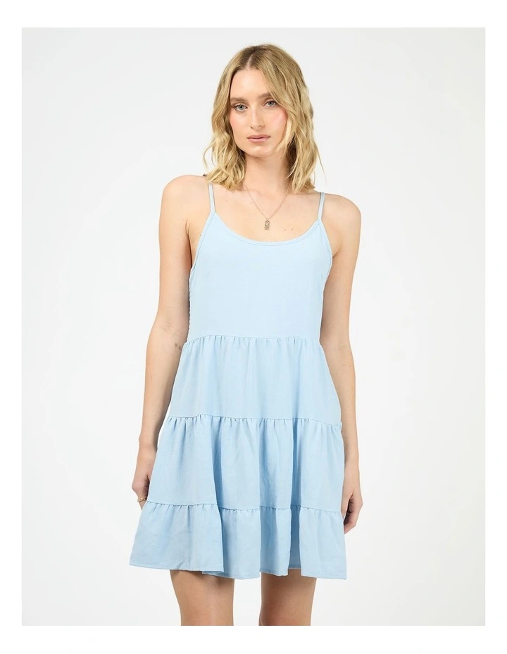 Cabana Mini Dress in Blue image 1