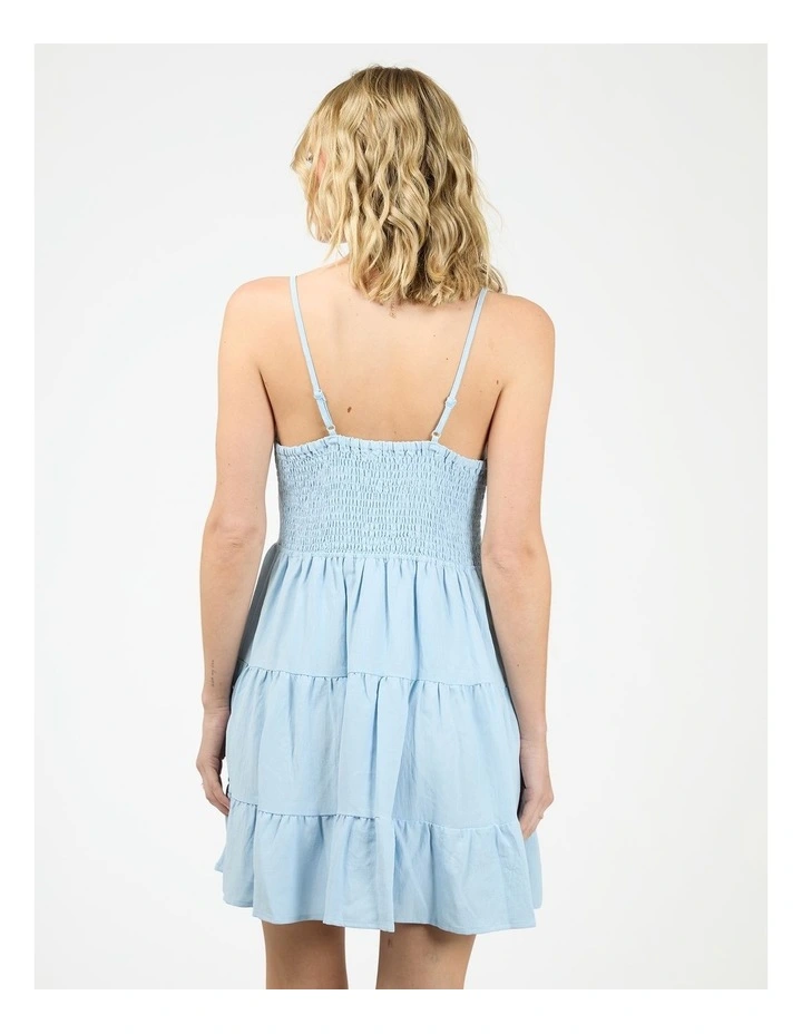Cabana Mini Dress in Blue image 2