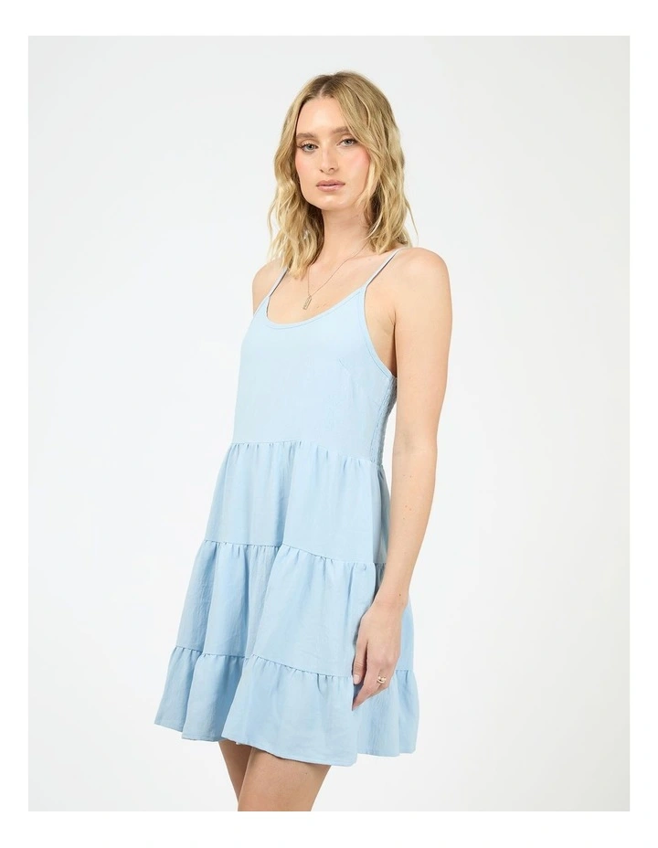 Cabana Mini Dress in Blue image 3