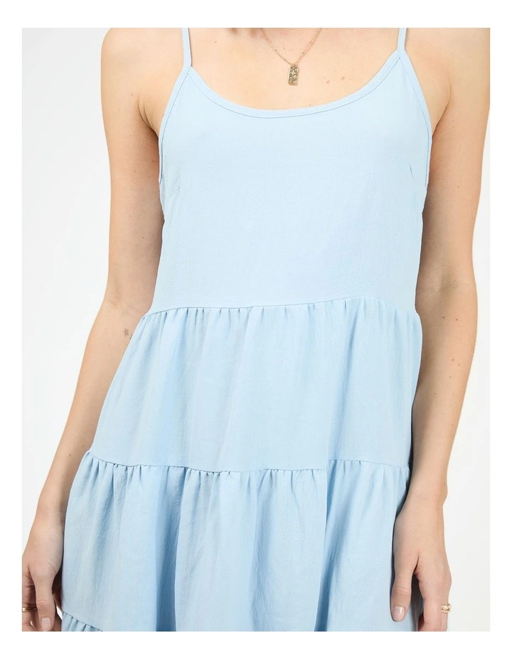 Cabana Mini Dress in Blue image 4