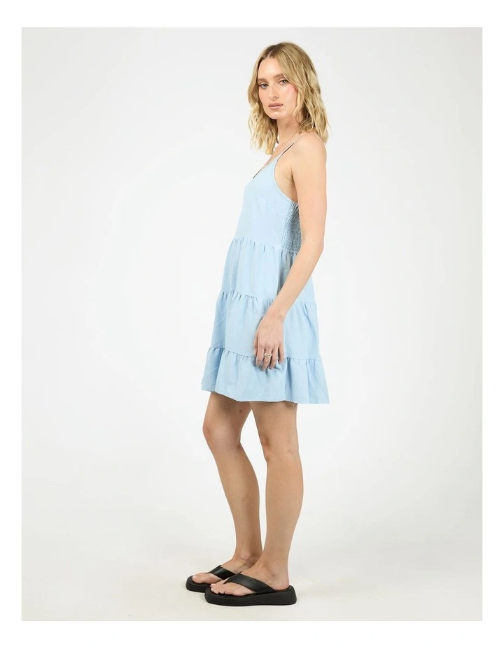 Cabana Mini Dress in Blue image 6