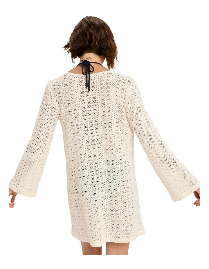 Dream Coastline Cover Up Dress in Cream image 2