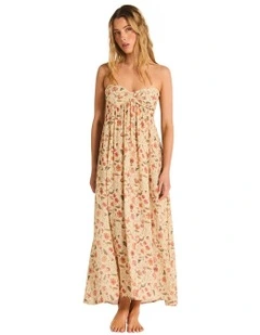Alisande Ren Maxi Dress in Beige