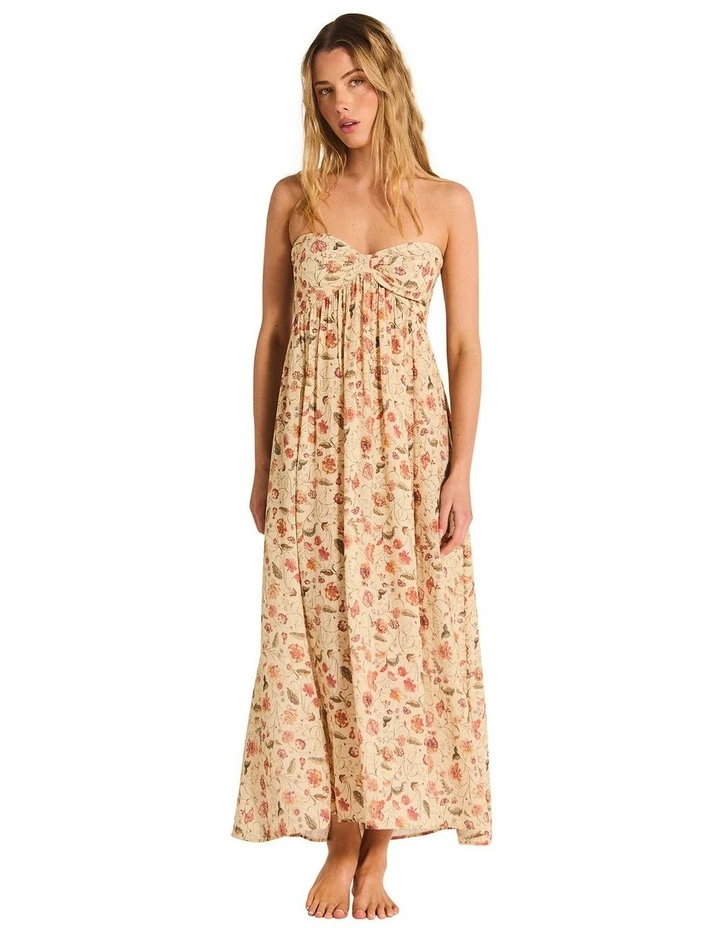 Alisande Ren Maxi Dress in Beige image 1