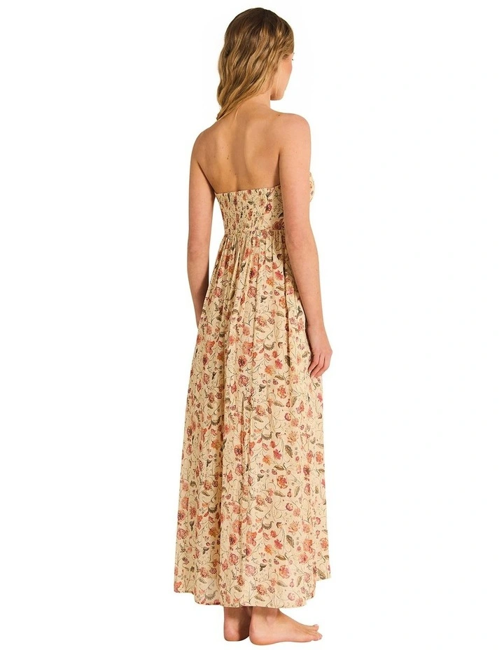 Alisande Ren Maxi Dress in Beige image 2