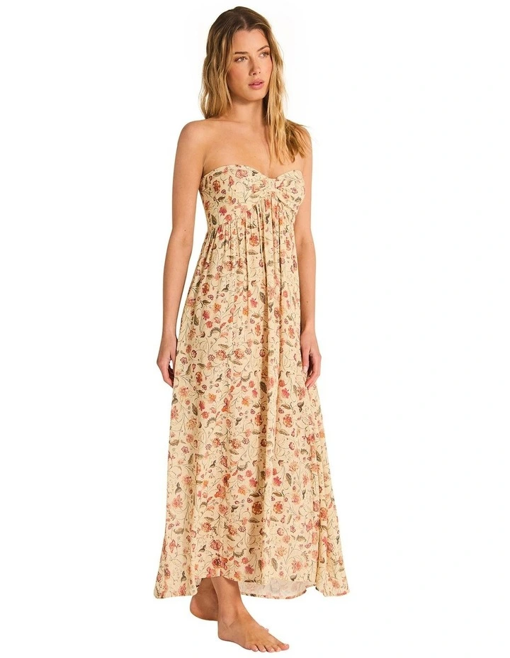 Alisande Ren Maxi Dress in Beige image 3