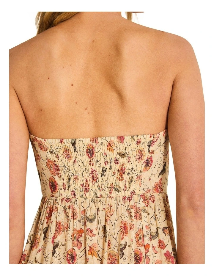 Alisande Ren Maxi Dress in Beige image 5