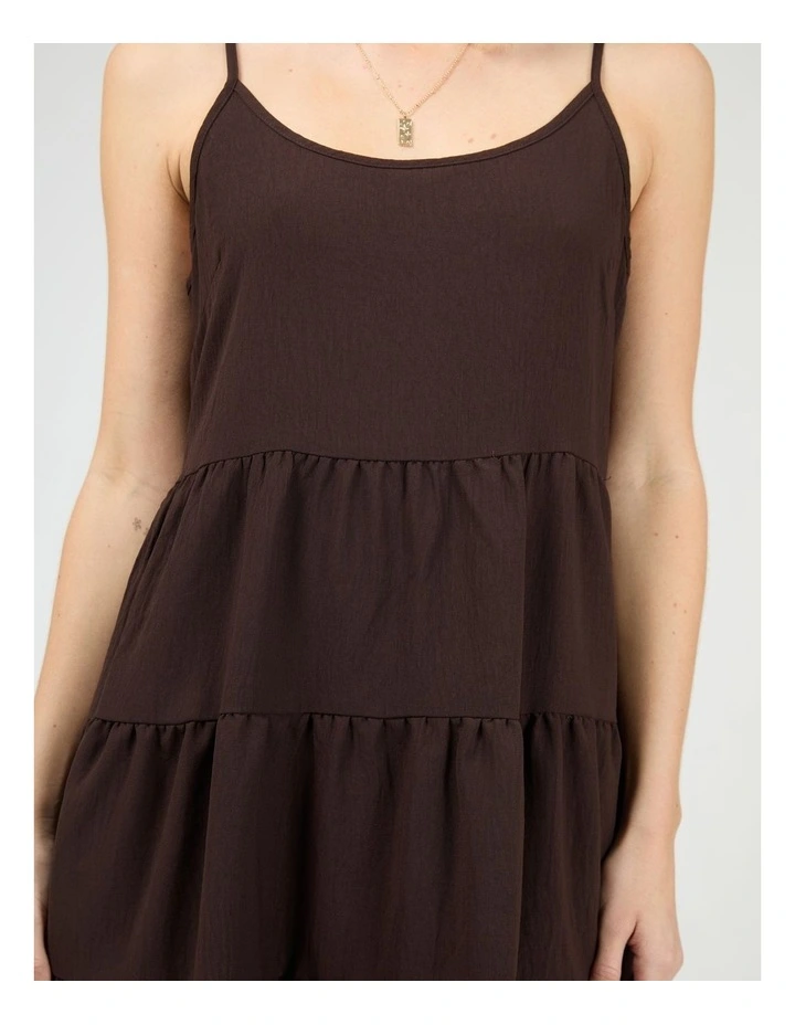 Cabana Mini Dress in Brown image 4