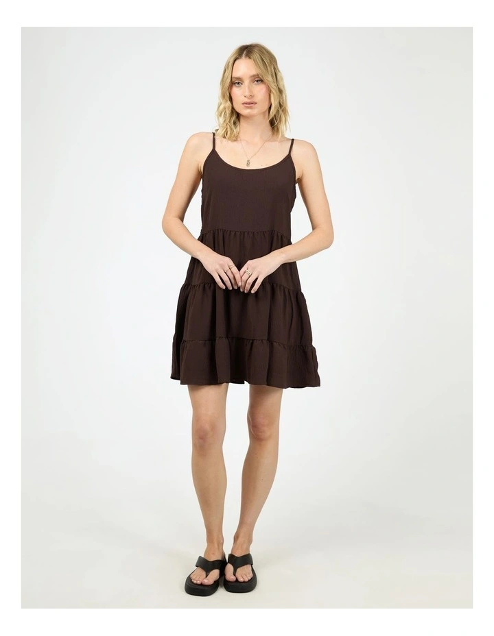 Cabana Mini Dress in Brown image 5