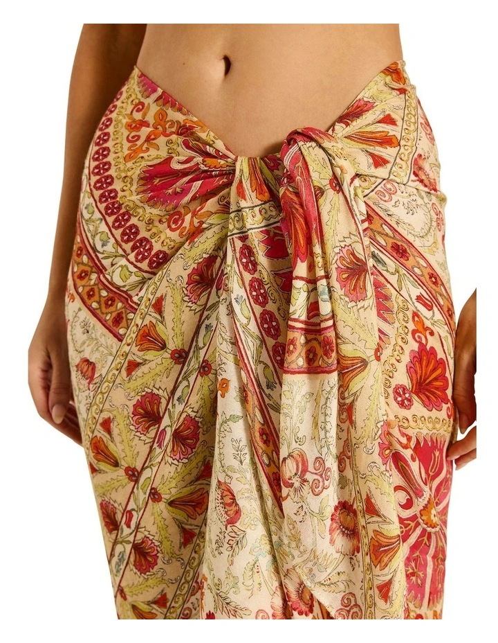 Rosselini Sarong in Red image 3
