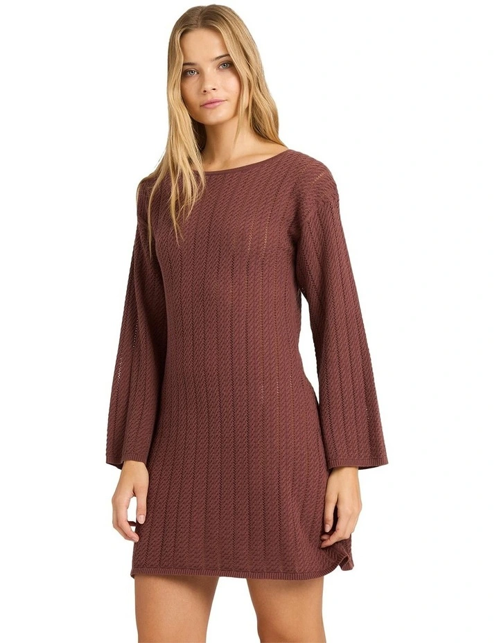 Mindy Mini Dress in Esspresso image 3