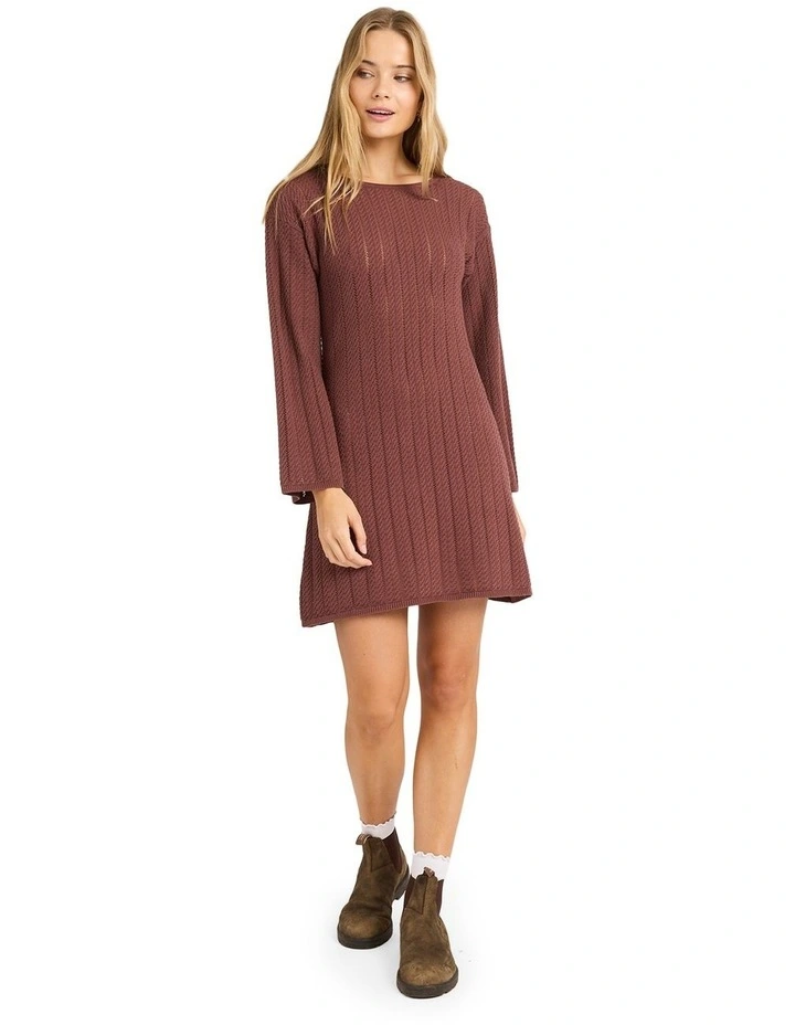Mindy Mini Dress in Esspresso image 5