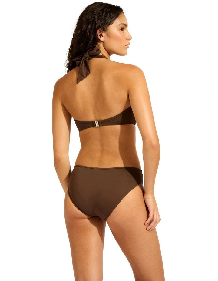 Halter Bandeau in Brown image 2