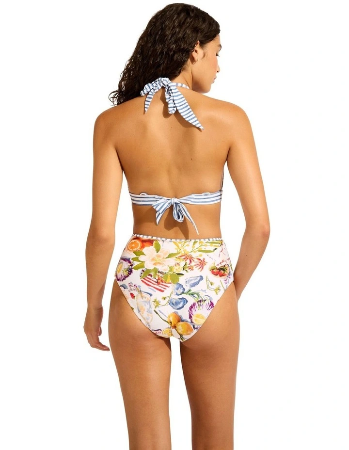Riviera Coast Reversible Multi Fit Longline Triangle Top in White image 2