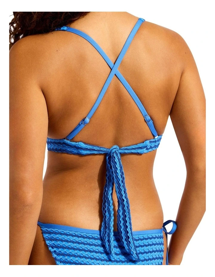 Mesh Effect Multi Fit Longline Tri in Blue image 3