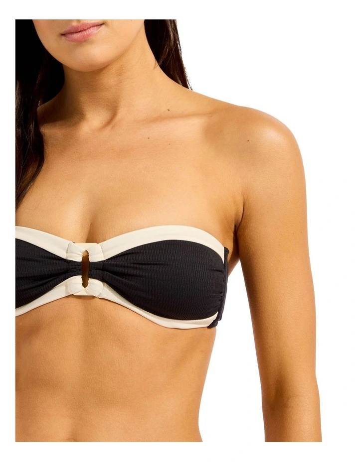 Bandwave Trim Front Bandeau in Black image 4